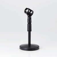 ELECOM HS-DSARMBK マイクスタンド/卓上型/高さ・角度調整可/ブラック (HS-DSARMBK)画像