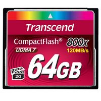 Transcend 64GB コンパクトフラッシュカード (800x TYPE I) (TS64GCF800)画像