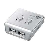 サンワサプライ USB2.0ハブ付き手動切替器(2回路) SW-US22HN (SW-US22HN)画像