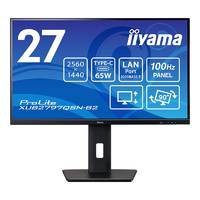 IIYAMA 液晶ディスプレイ 27型/WQHD 2560×1440/USB Type-C(映像出力対応)×1、HDMI×1、DisplayPort×1/ブラック/スピーカー有/IPS方式/昇降/回転/LANポート有 (XUB2797QSN-B2)画像