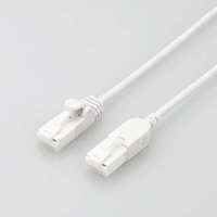 ELECOM LANケーブル/CAT6A/爪折れ防止/スイング式コネクタ/2.0m/ホワイト (LD-GPATSW/WH20)画像