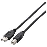 ELECOM USB2.0ケーブル/A-Bタイプ/ノーマル/5m/ブラック (U2C-BN50BK)画像