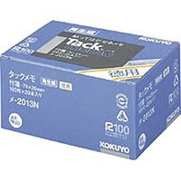 コクヨ メ-2013N タックメモ徳用 74×25mm付箋 100枚×20本 4色 (2013N)画像