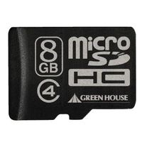 GREENHOUSE microSDHCカードSDスピードクラス Class4対応 8GB GH-SDMRHC8G4 (GH-SDMRHC8G4)画像