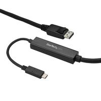 StarTech 3m USB-C – DisplayPortケーブル 4K/60Hz ブラック Thunderbolt 3 互換 USB Type-Cビデオアダプタ (CDP2DPMM3MB)画像