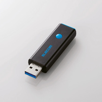 ELECOM USBメモリー/USB3.0対応/プッシュ式/PSU/32GB/ブルー MF-PSU332GBU (MF-PSU332GBU)画像