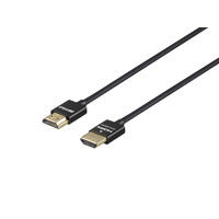 BUFFALO BSHD3S7BK HIGH SPEED HDMIケーブル スリム 0.7mブラック (BSHD3S7BK)画像