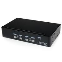 StarTech プロ仕様 4ポートシングルVGAディスプレイ対応USB接続KVMスイッチ / PCパソコンCPU切替器 4ポートUSBハブ内蔵 (SV431USB)画像