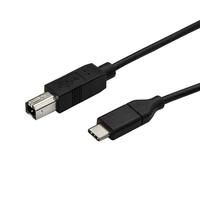 StarTech USB-C – USB-B プリンターケーブル オス/オス 3.0m USB 2.0準拠 (USB2CB3M)画像