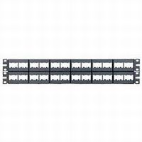 PANDUIT 48ポートモジュラーパッチパネル（枠のみ、2U） (CPP48WBLY)画像