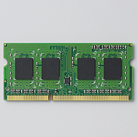 ELECOM RoHS対応 DDR3L-1600(PC3L-12800) 204pin S.O.DIMMメモリモジュール/2GB (EV1600L-N2G/RO)画像