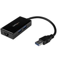 StarTech USB 3.0接続ギガビットLANアダプタ USBハブ内蔵 USB31000S2H (USB31000S2H)画像