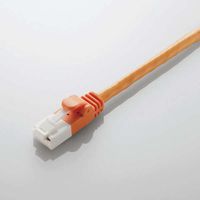 ELECOM LANケーブルCAT6対応EU RoHS指令準拠爪折れ防止簡易PKG20mオレンジ (LD-GPT/DR20/RS)画像