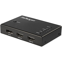 StarTech 4入力1出力HDMIディスプレイ切替器セレクター 3x HDMI/1x DisplayPort 4K60Hz対応 マルチポートHDMIスイッチ 自動切替機能付き (VS421HDDP)画像