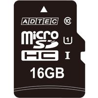 ADTEC microSDHC 16GB Class10 SD変換Adapter付 (AD-MRHAM16G/10)画像