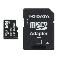 I.O DATA UHS-I UHSスピードクラス3/Video Speed Class 30 microSD 128GB (MSDU13-128G)画像