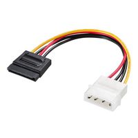 サンワサプライ SATA電源ケーブル(大4pin オス-SATA15pinメス) TK-PWSATAN (TK-PWSATAN)画像