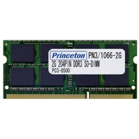 PRINCETON 2GBX2 PC3-8500 DDR3 204pin SDRAM (PAN3/1066-2GX2)画像