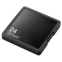 ELECOM メモリカードケース/インデックス台紙/SD12枚+microSD12枚/ブラック (CMC-SDCPP24BK)画像