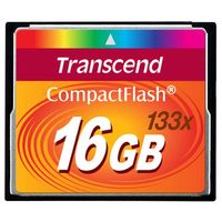 Transcend 16GB CF CARD (133X、 TYPE I ) TS16GCF133 (TS16GCF133)画像
