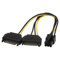 ainex PCI Express用電源変換ケーブル 15cm PX-001SA2 (PX-001SA2)画像