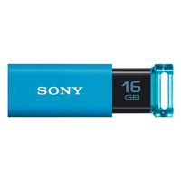 SONY USB3.0対応 ノックスライド式USBメモリー ポケットビット 16GB ブルー キャップレス (USM16GU L)画像