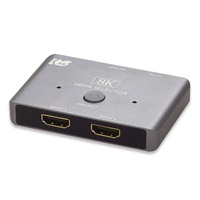 RATOC Systems 8K60Hz/4K120Hz対応 2入力1出力 HDMI切替器 (RS-HDSW21-8K)画像