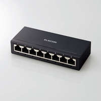 ELECOM Giga対応スイッチングハブ/8ポート/金属筺体/ブラック (EHC-G08MA-B)画像