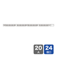 サンワサプライ 19インチサーバーラック用コンセント 200V(20A) 3P 24個口 (TAP-SV22024)画像
