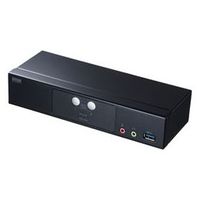 サンワサプライ SW-KVM2HDPU DisplayPort対応パソコン自動切替器(2:1) (SW-KVM2HDPU)画像