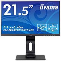 IIYAMA 21.5型ワイド液晶ディスプレイ ProLite XUB2292HS (IPS方式パネル/フルHD/D-Sub/HDMI/DP/昇降/回転/スウィーベル) マーベルブラック (XUB2292HS-B1)画像