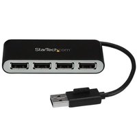 StarTech 4ポートミニUSB 2.0ハブ 本体一体型ケーブル付き ST4200MINI2 (ST4200MINI2)画像