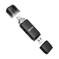 BUFFALO USB3.2(Gen2) Type-C/Aコネクター両対応 中低速帯 スティック型SSD 1.0TB ブラック (SSD-SD1.0U3-BA)画像