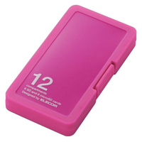 ELECOM メモリカードケース/インデックス台紙/SD6枚+microSD6枚/ピンク (CMC-SDCPP12PN)画像
