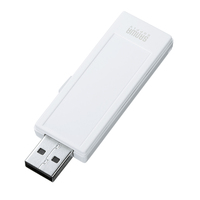 サンワサプライ USB2.0 メモリ 8GB ホワイト UFD-RNS8GW (UFD-RNS8GW)画像