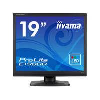 IIYAMA 液晶ディスプレイ 19型/1280×1024/D-SUB、DVI-D/ブラック/スピーカー：なし/SXGA (E1980D-B1)画像