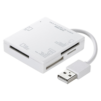 サンワサプライ USB2.0 カードリーダー ホワイト (ADR-ML15W)画像