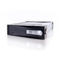 CREMAX アルミ製ショートタイプ SATA to SATA リムーバブルケースキット 黒 (MB123SK-1B(ROHS))画像