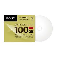 SONY ビデオ用BD-RE 100GB 2倍速 ホワイトワイドプリンタブル 5枚パック (5BNE3VCPS2)画像