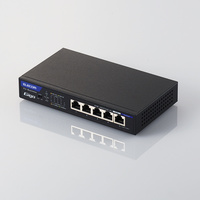 ELECOM ノン・インテリジェントスイッチングハブPoE5ポートACアダプタモデル (EHB-UG2C05E-PL)画像