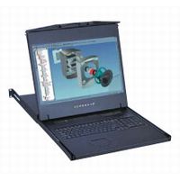 Austin Hughes Cyberview ワイドスクリーン19インチ1UラックマウントLCDモニターキーボードドロア(ノートタッチパッドマウス) (W119-U3202e)画像