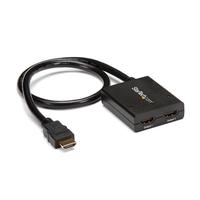 StarTech 2出力対応 4K HDMI 分配器スプリッター USBバスパワー/ACアダプタ対応 4K 30Hz (ST122HD4KU)画像