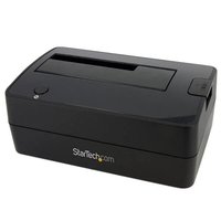 StarTech USB3.0接続SATA 2.5/3.5インチHDD/SSDドッキングステーション/リーダーライター(クレードル式) ブラック プラグ&プレイ/ホットスワップ対応 USB 2.0と下位互換性 SATA rev.1/2/3対応 (SATDOCKU3S)画像