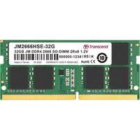 Transcend PCメモリ 32GB JM DDR4 2666Mhz SO-DIMM 2Rx8 2Gx8 CL19 1.2V (JM2666HSE-32G)画像