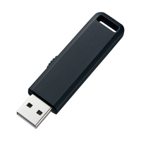 サンワサプライ USB2.0 メモリ 1GB ブラック (UFD-SL1GBKN)画像