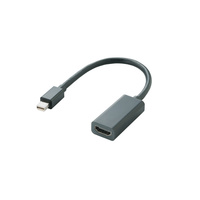 ELECOM miniDisplayPort変換アダプタ/forAPPLE/HDMI/ブラック (AD-MDPHDMIBK)画像