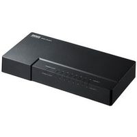 サンワサプライ ギガビット対応 スイッチングハブ(8ポート・マグネット付き) (LAN-GIGAP802BK)画像