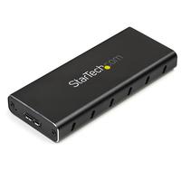 StarTech USB Type-C接続SATA M.2 NGFF SSDケース USB 3.1(10Gbps) USB-C搭載MacBook/ Chrombook Pixel対応 Micro B – USB Type-C変換ケーブル同梱 (SM21BMU31C3)画像