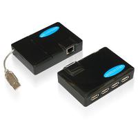 hypertools USB2.0 延長器(最大60m)&4ポートHUB USB2-EX60H4 (USB2-EX60H4)画像