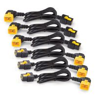 APC Power Cord Kit (6 ea); Locking; C19 to C20 (90 Degree); 1.8m (AP8716R)画像